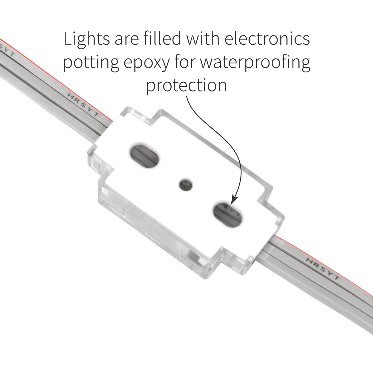 4 Light String of 48V RGBWW LED Lights