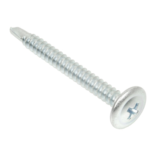 Zinc Plated Truss Head Screws | 50pcs | #8 1-5/8 in. | Self-Drilling
